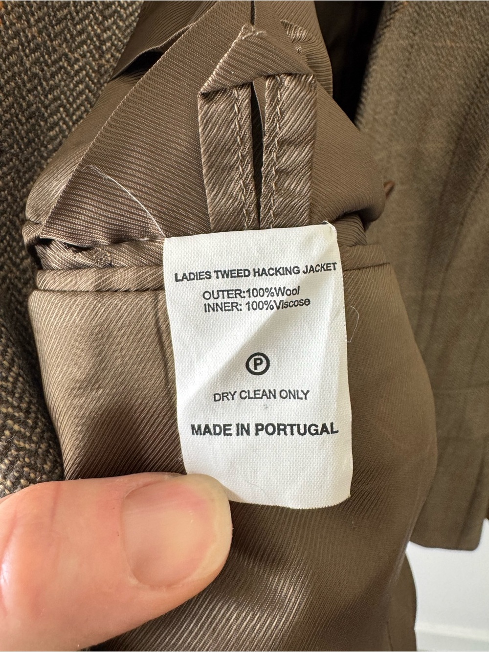 Vintage Barbour Wool Riding Jacket - Picture 4 of 7